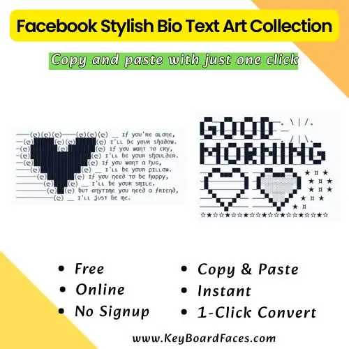 Facebook Stylish Bio Text Art