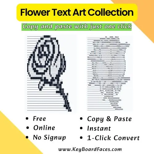 Flower Text Art