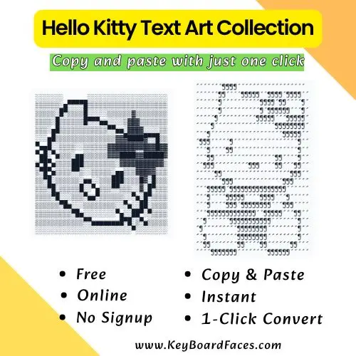 Hello Kitty Text Art