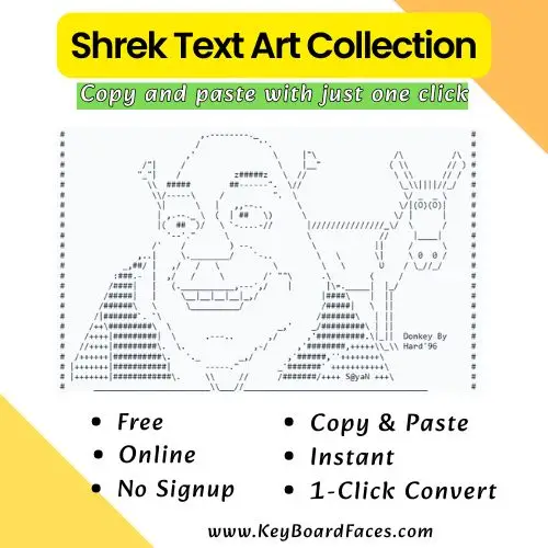 Shrek Text Art