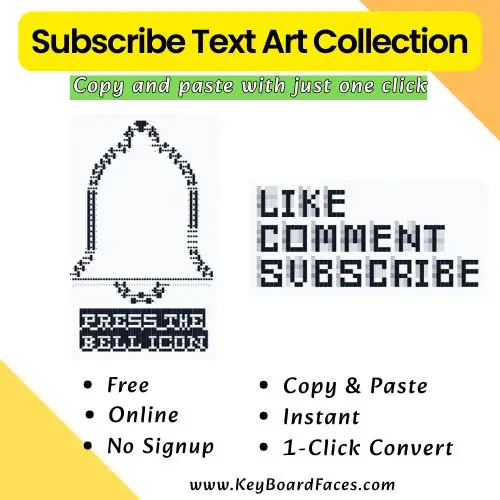 Subscribe Text Art