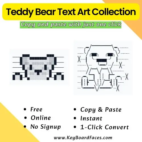 Teddy Bear Text Art