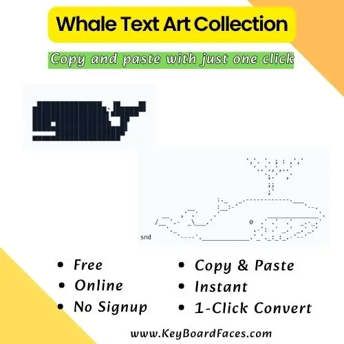 Whale Text Art
