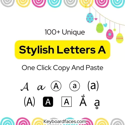 Stylish Letter A