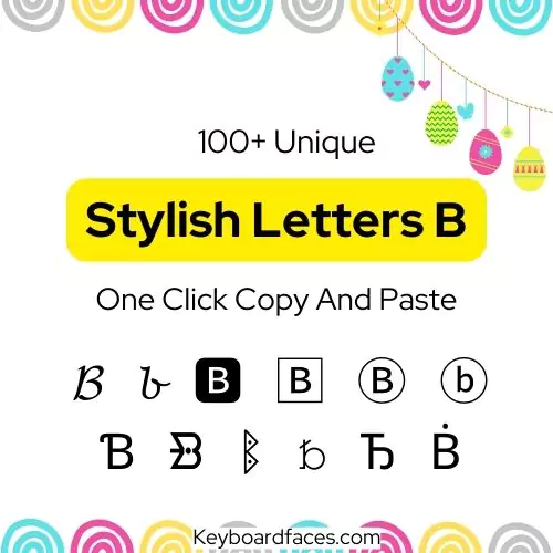 Stylish Letter B