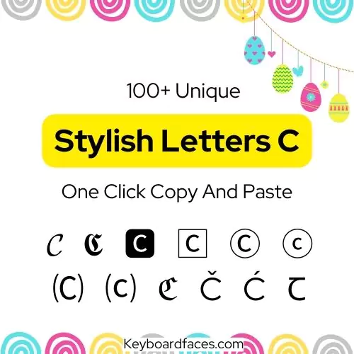 Stylish Letter C
