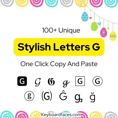 Stylish Letter G