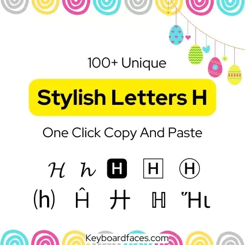 Stylish Letter H
